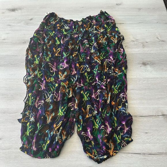 Anthropologie Breezy Sheer Balloon-Leg Pants BLK Motif L NWT IN PACKAGE - Picture 7 of 10